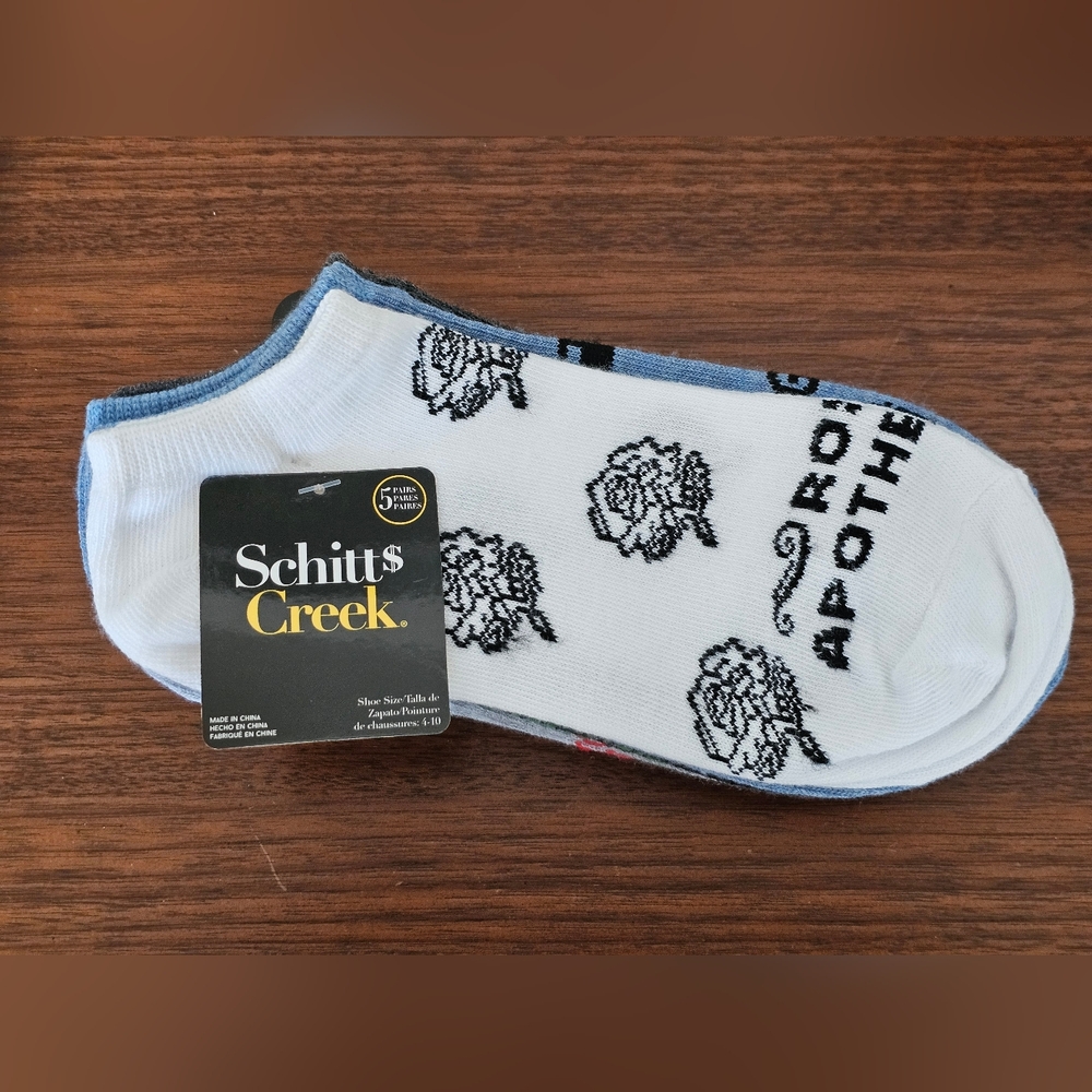 Schitts Creek Ankle Socks~Brand New~Size 4-10